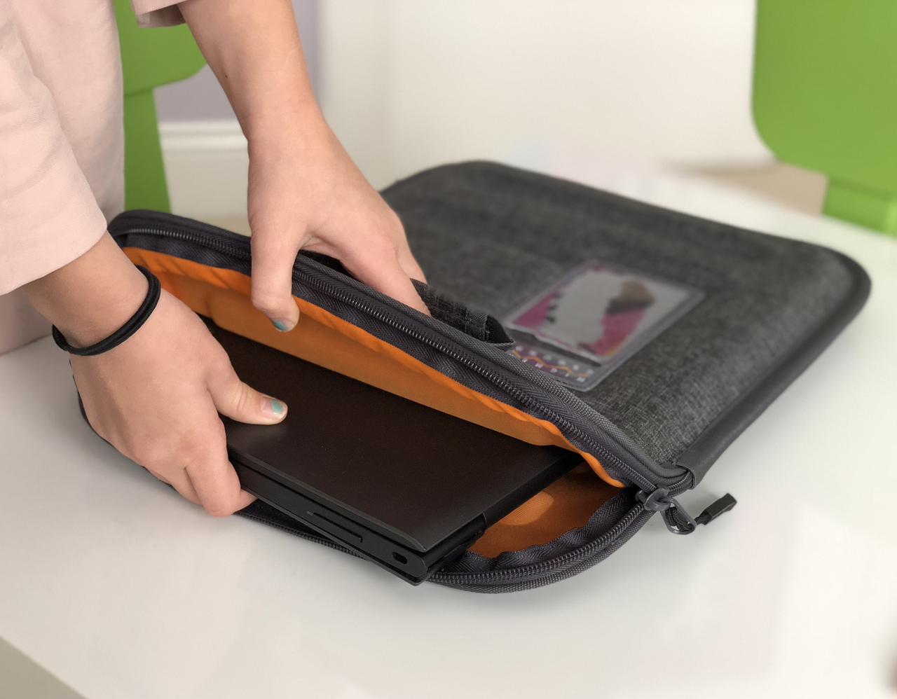 Protective Laptop Sleeve with Shoulder Strap for 11-13 Devices